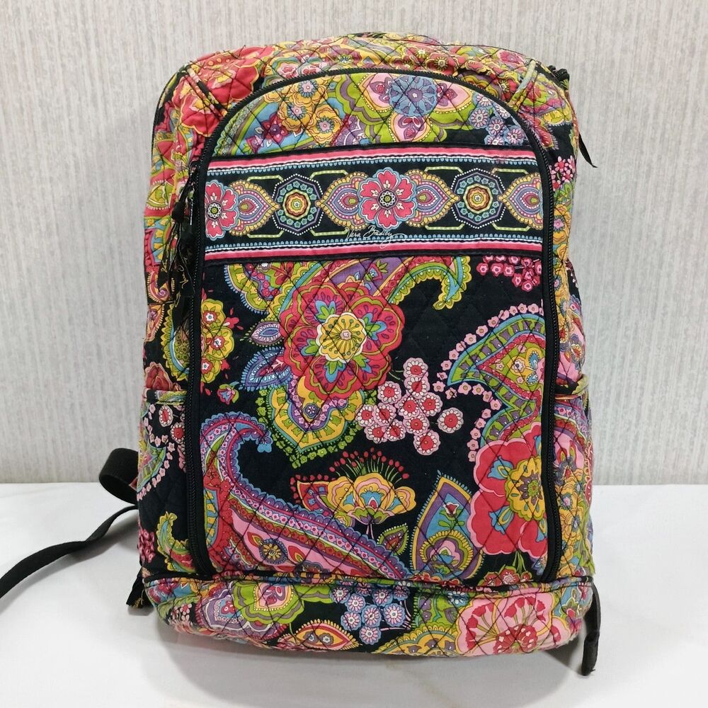 Vera Bradley Paisley Backpack Quilted Fabric – Read Description – Strap Wear